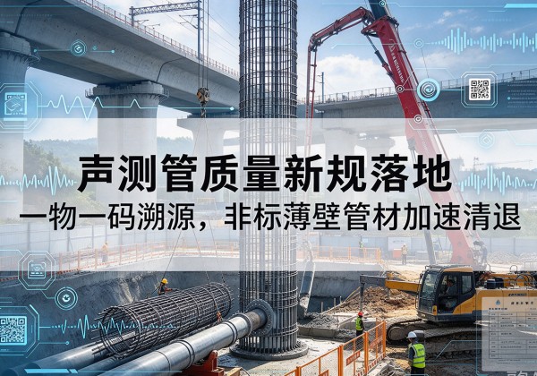 马边声测管质量新规落地，一物一码溯源，非标薄壁管材加速清退