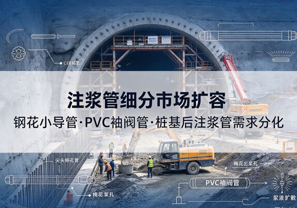 马边注浆管细分市场扩容，隧道钢花小导管、PVC 袖阀管、桩基后注浆管需求分化